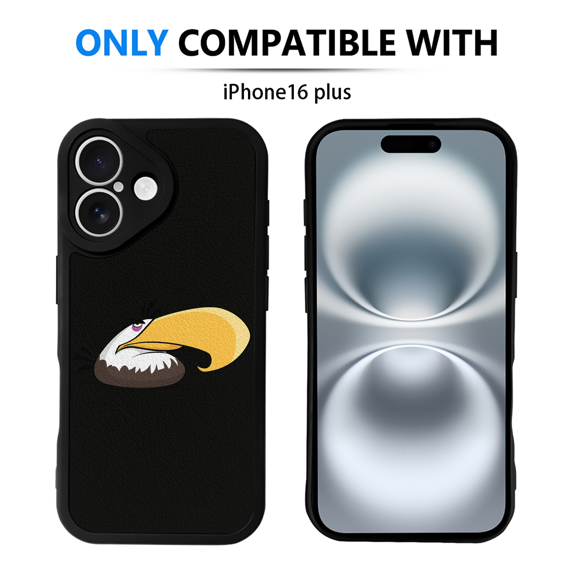 （画像用） Angry Birds アングリーバード 【iPhone 16シリーズ対応】シリコンスマホケース（レザー調） 材質：シリコン
